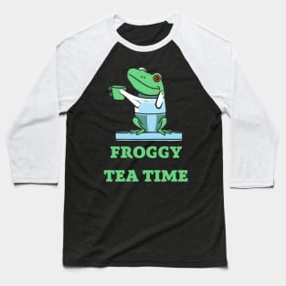 Froggy tea time Baseball T-Shirt